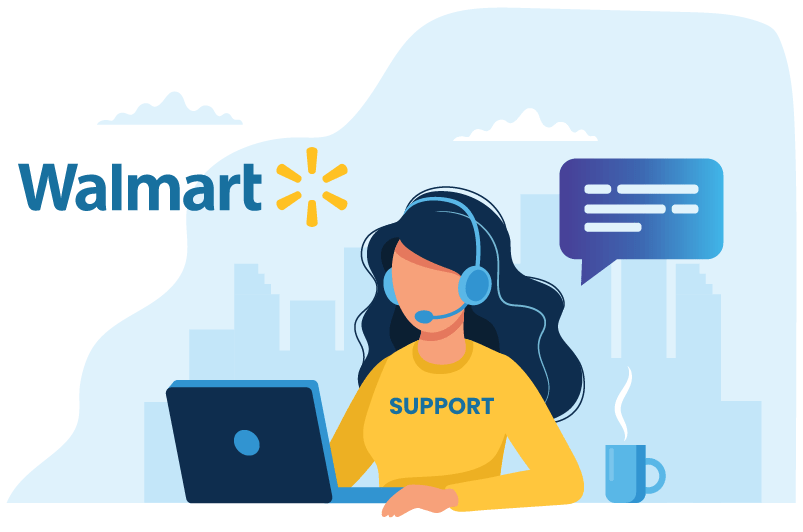 Walmart support illustration